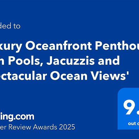 'Luxury Oceanfront Penthouse With Pools, Jacuzzis And Spectacular Ocean Views' Lägenhet Rosarito Exteriör bild